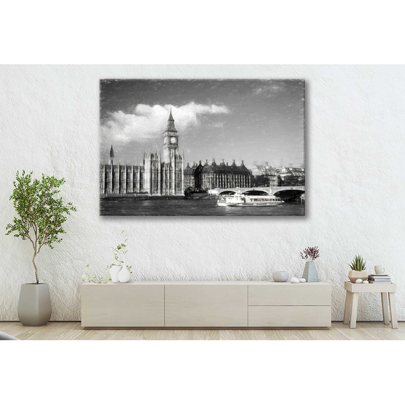 Bella Home  Big Ben in London United Kingdom Print Canvas Ready to hang