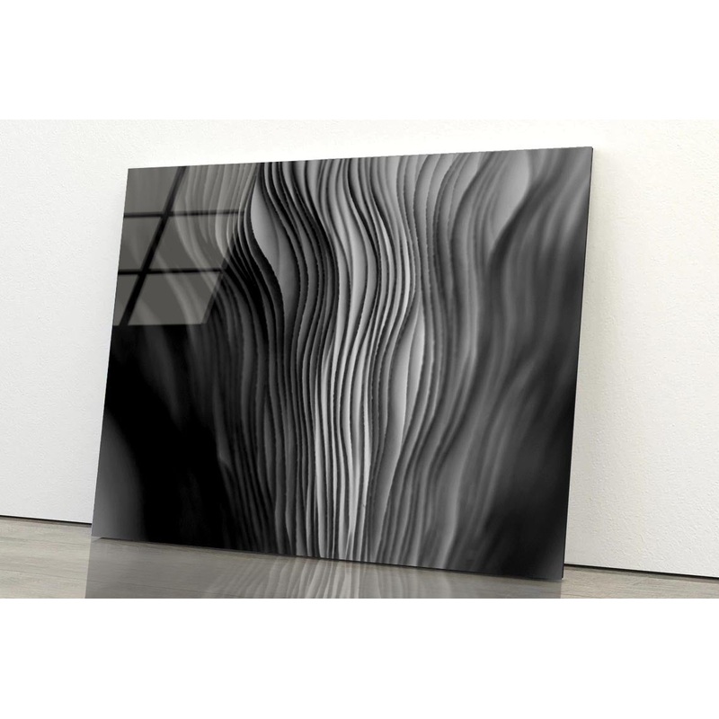 Close Up of a Black and White Photo of a Plant Acrylic Glass Print Tempered Glass Wall Art 100% Made in Australia Ready to Hang