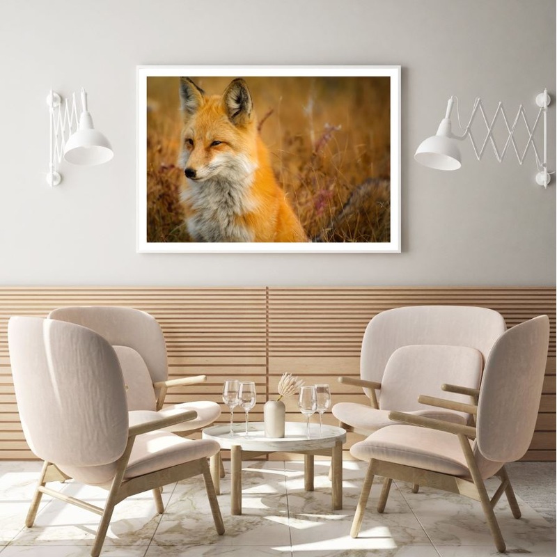Fox Portrait Closeup Photograph Home Decor Premium Quality Poster Print Choose Your Sizes