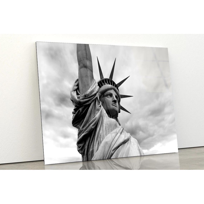 Liberty In New York City Acrylic Glass Print Tempered Glass Wall Art 100% Made in Australia Ready to Hang