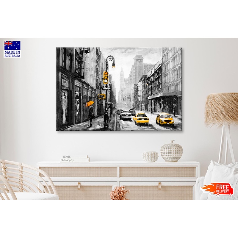 Oil Painting Of New York Wall Art Decor 100% Australian Made