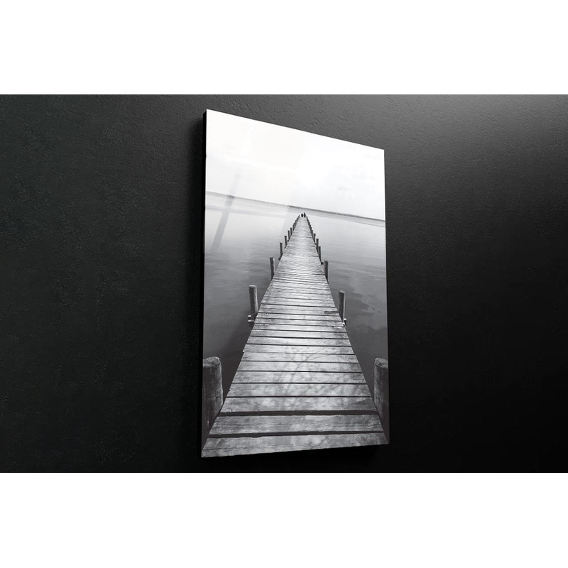 Silence On The Lake At Sunset Portrait Photograph Acrylic Glass Print Tempered Glass Wall Art 100% Made in Australia Ready to Hang