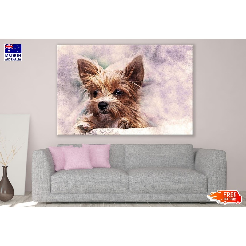 Baby Dog Closeup Abstract Design Print 100% Australian Made