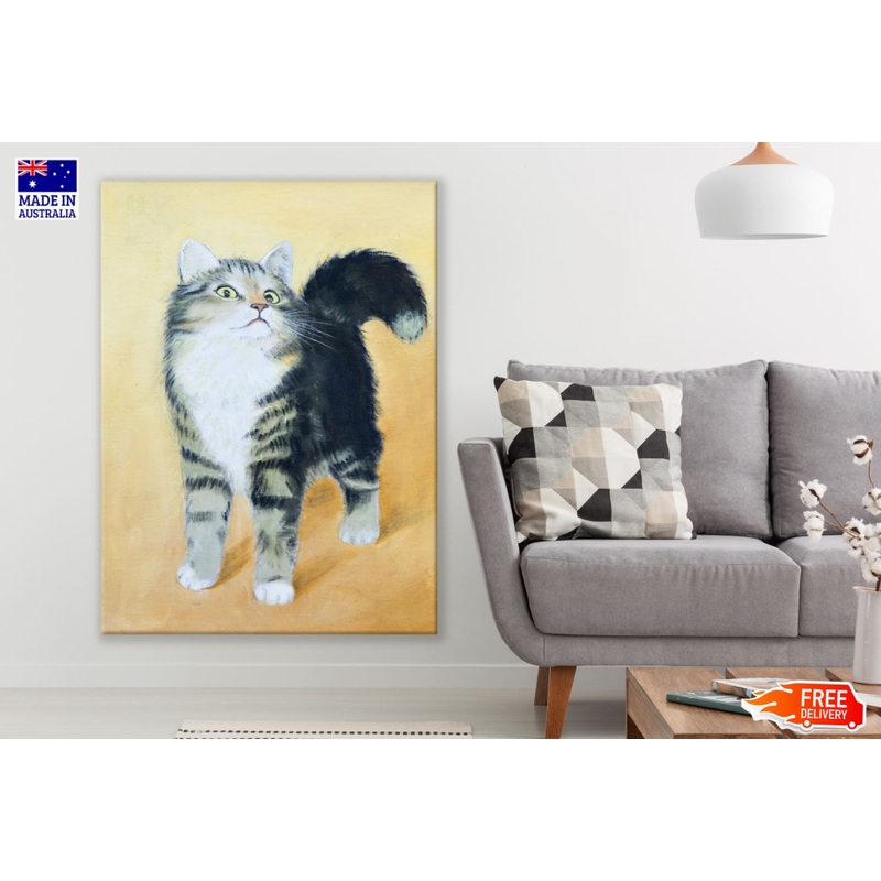 Cat Watercolor Painting Print 100% Australian Made