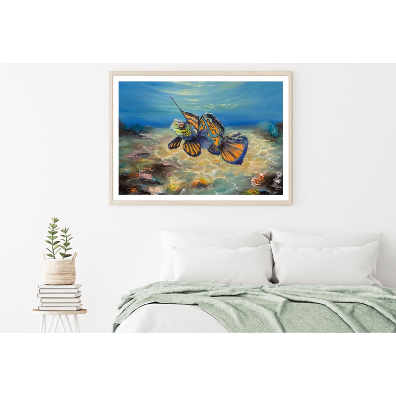 Colorful Fish Oil Painting Home Decor Premium Quality Poster Print Choose Your Sizes