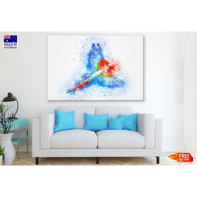 Colorful Parrot Abstract Design Print 100% Australian Made