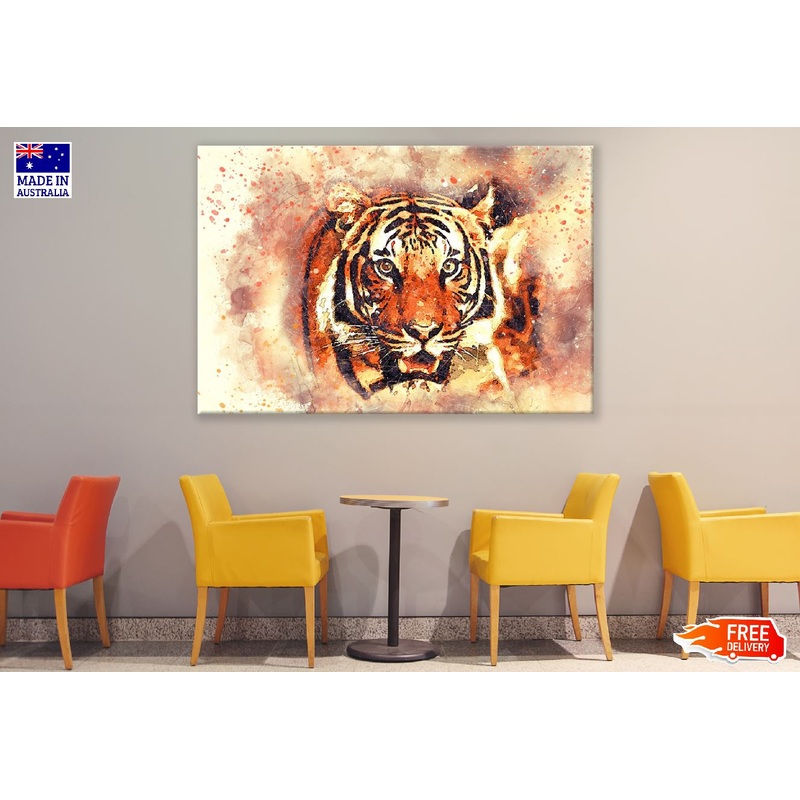 Tiger Closeup Abstract Design Print 100% Australian Made