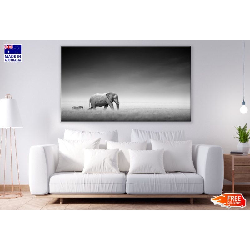 Animals Walking B&W Photograph Print 100% Australian Made