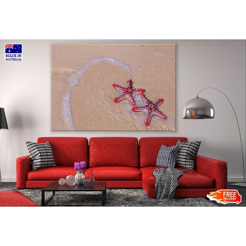 Starfish on Beach Closeup Photograph Print 100% Australian Made