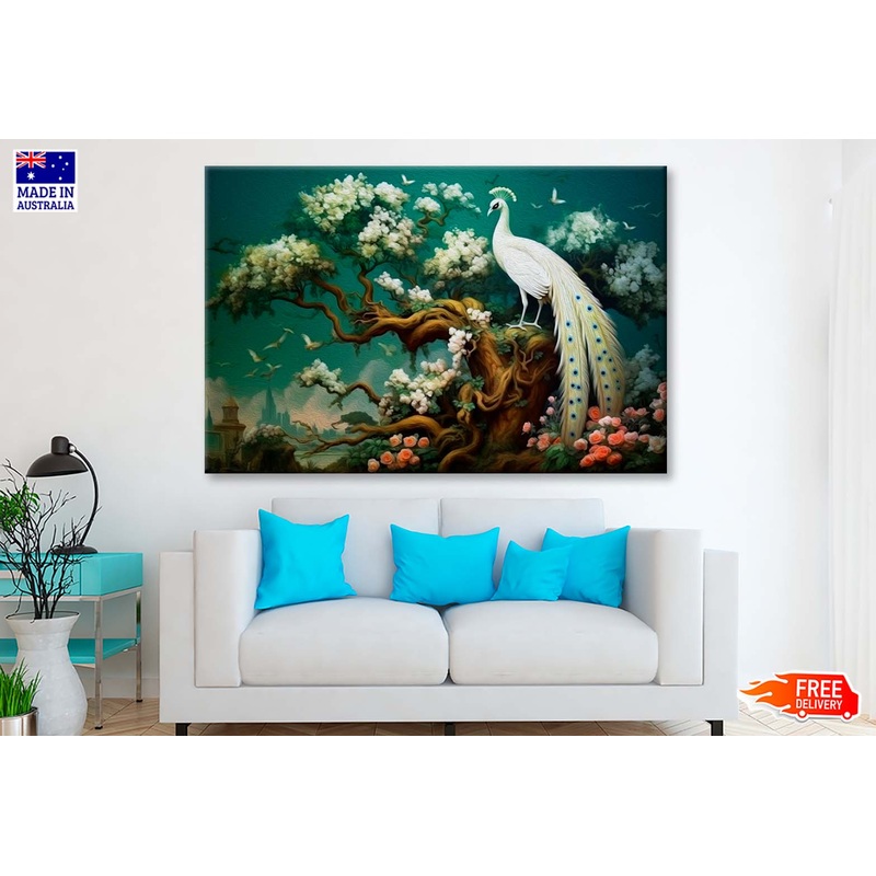 3d Art Render Illustration Peacock Wall Art Limited Edition High Quality Print