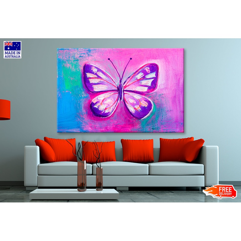 Abstract Butterfly Oil Painting Wall Art Limited Edition High Quality Print