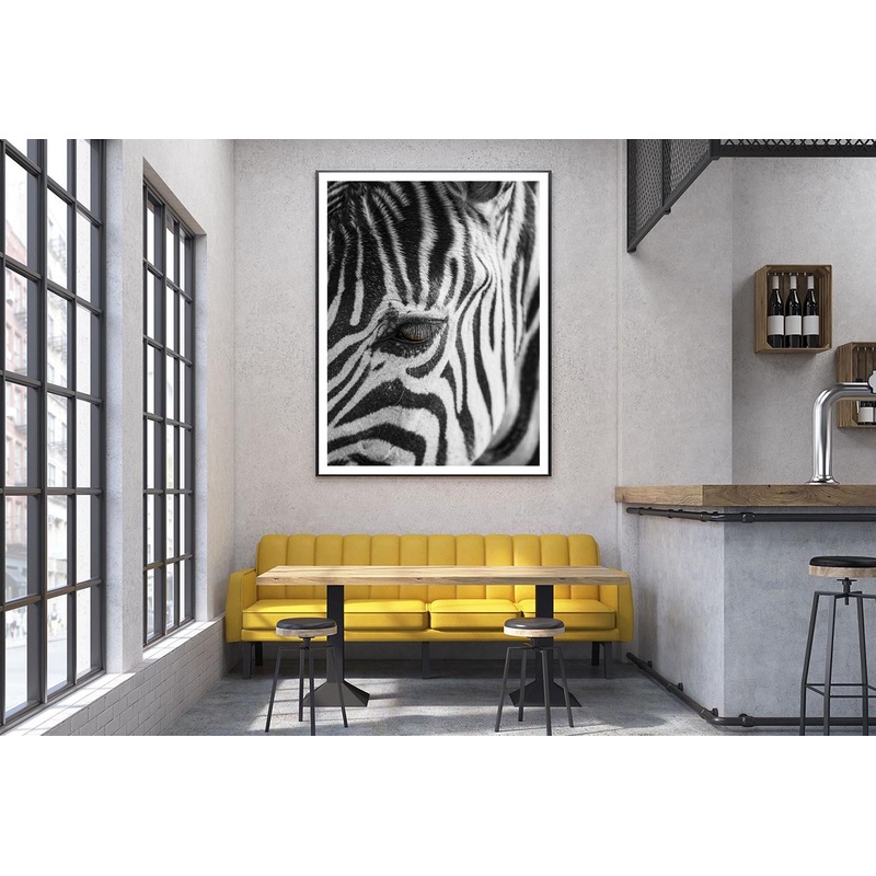 B&W Zebra Home Decor Premium Quality Poster Print Choose Your Sizes
