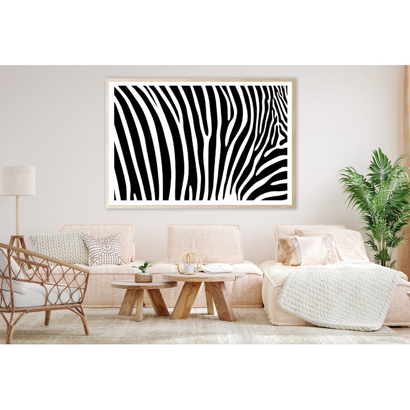 Black And White Zebra Pattern Home Decor Premium Quality Poster Print Choose Your Sizes