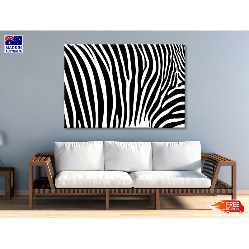 Black And White Zebra Pattern Print 100% Australian Made