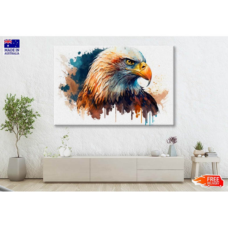 The American Bald Eagle, Head Wall Art Limited Edition High Quality Print