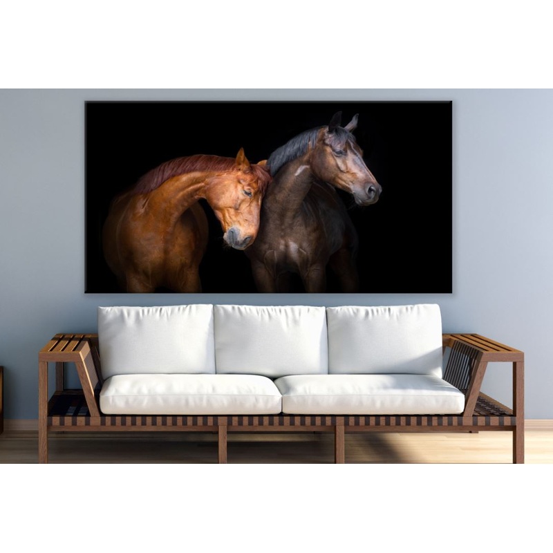 Brown Horse Couple Print 100% Australian Made