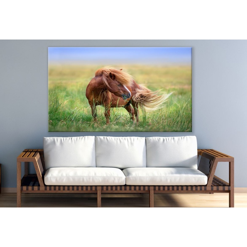 Brown Horse Standing Print 100% Australian Made