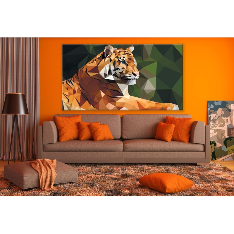 Tiger Mosaics Abstract Portrait Design Print 100% Australian Made
