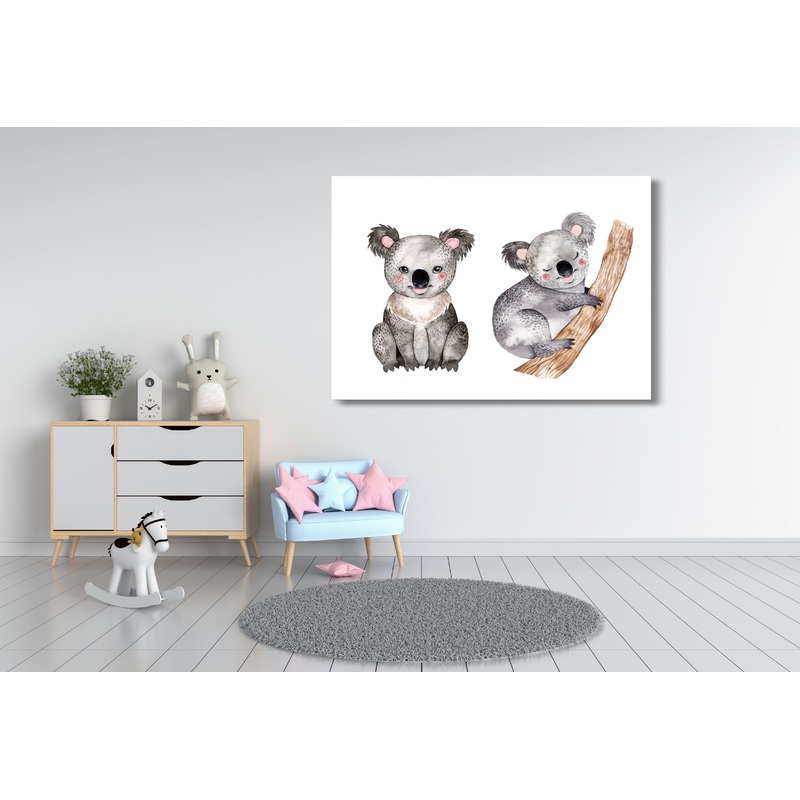 Watercolour Koal Kids Art Print 100% Australian Made