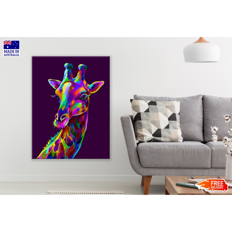 Abstract Giraffe Art Print 100% Australian Made
