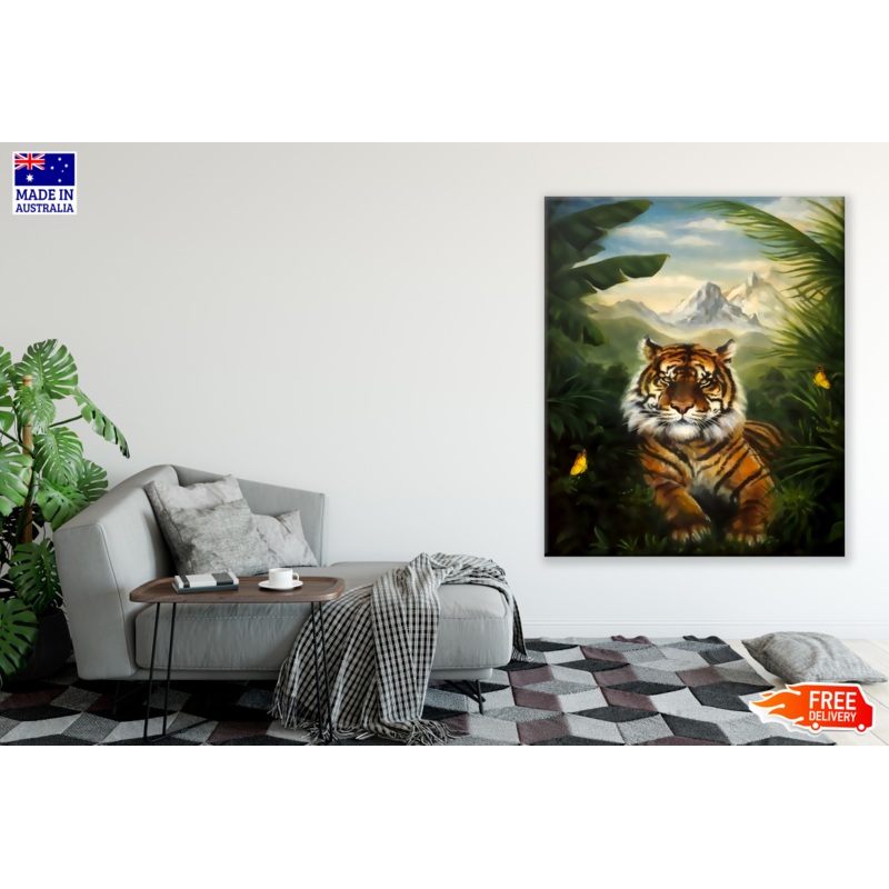 Tiger Portrait Painting Print 100% Australian Made