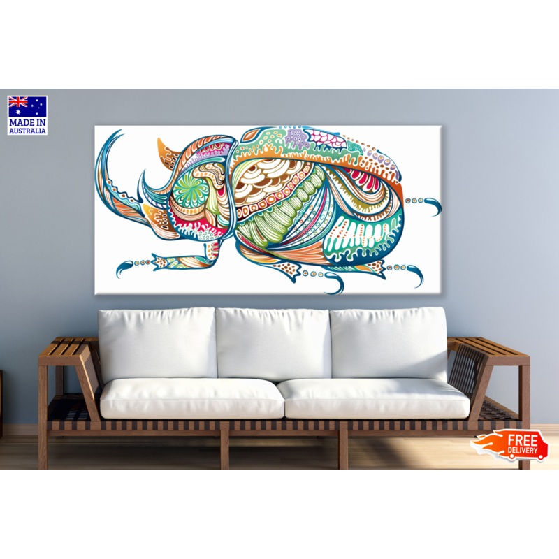Abstract Beetle Insect Painting Print 100% Australian Made