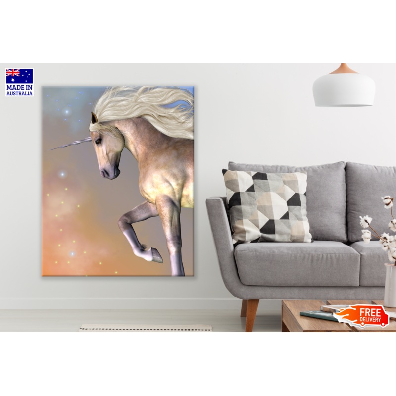 Unicorn Horse Portrait Painting Print 100% Australian Made