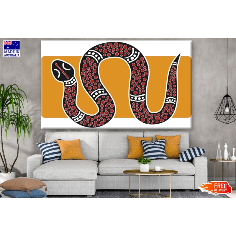 Aboriginal Snake Design Print 100% Australian Made