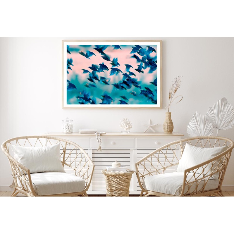 Birds Soaring Through the Sky Home Decor Premium Quality Poster Print Choose Your Sizes