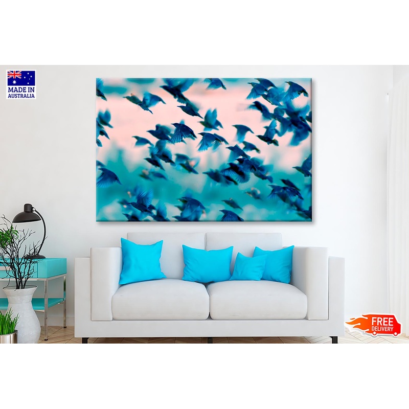 Birds Soaring Through the Sky Wall Art Decor 100% Australian Made