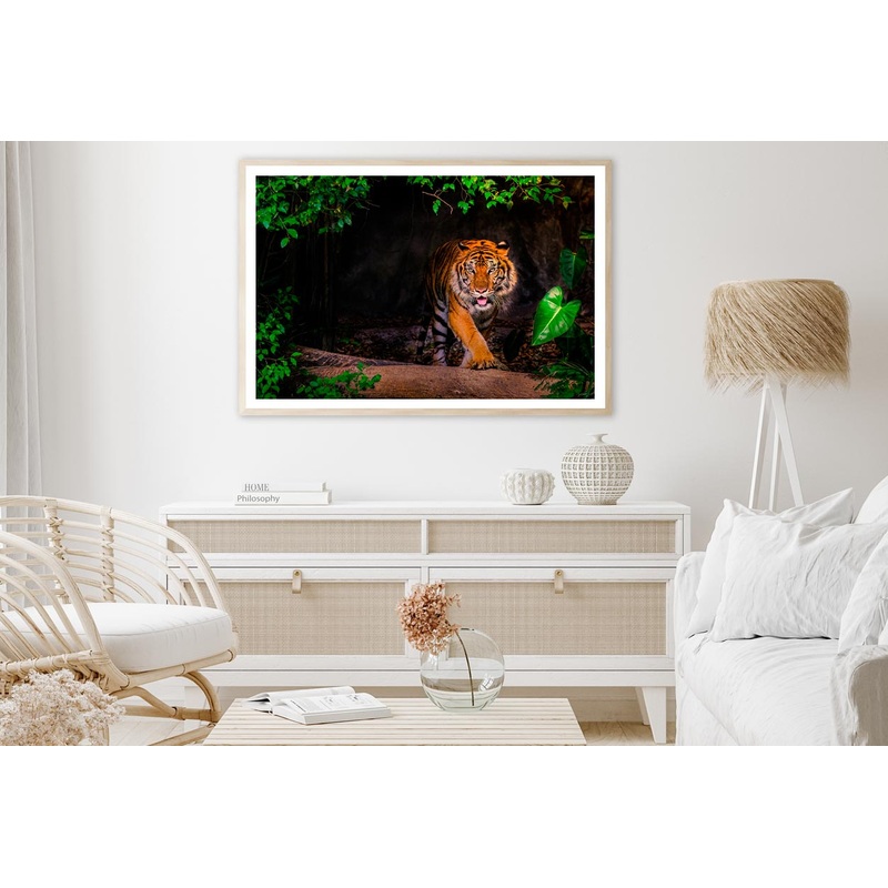 The Siberian Tiger & Forest View Home Decor Premium Quality Poster Print Choose Your Sizes