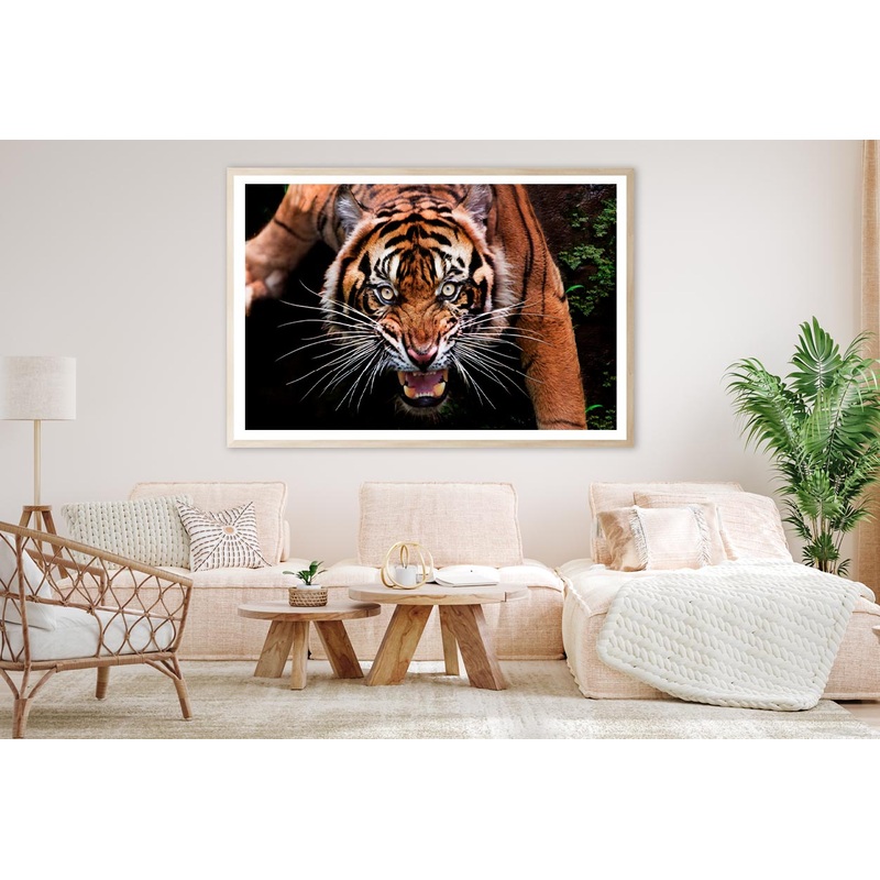 Wild Tiger Face Closeup Home Decor Premium Quality Poster Print Choose Your Sizes