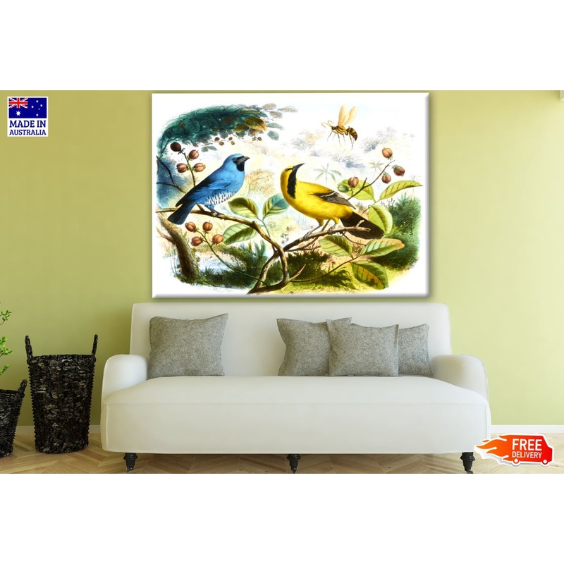 Birds Watercolor Painting Print 100% Australian Made