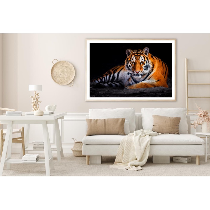 Closeup Of Siberian Tiger  Home Decor Premium Quality Poster Print Choose Your Sizes