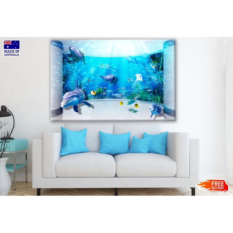 Underwater Fish Scenenry Print 100% Australian Made