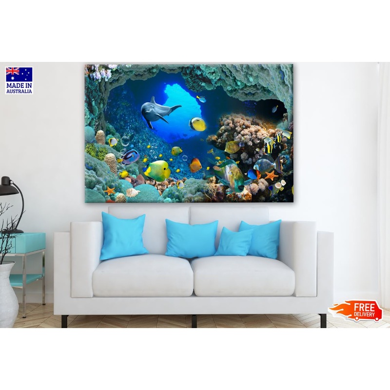 Underwater Fish Scenery Print 100% Australian Made