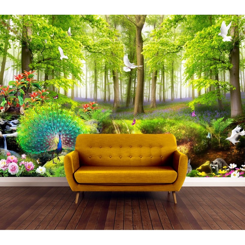 Wallpaper Murals Peel and Stick Removable Forest & animals High Quality