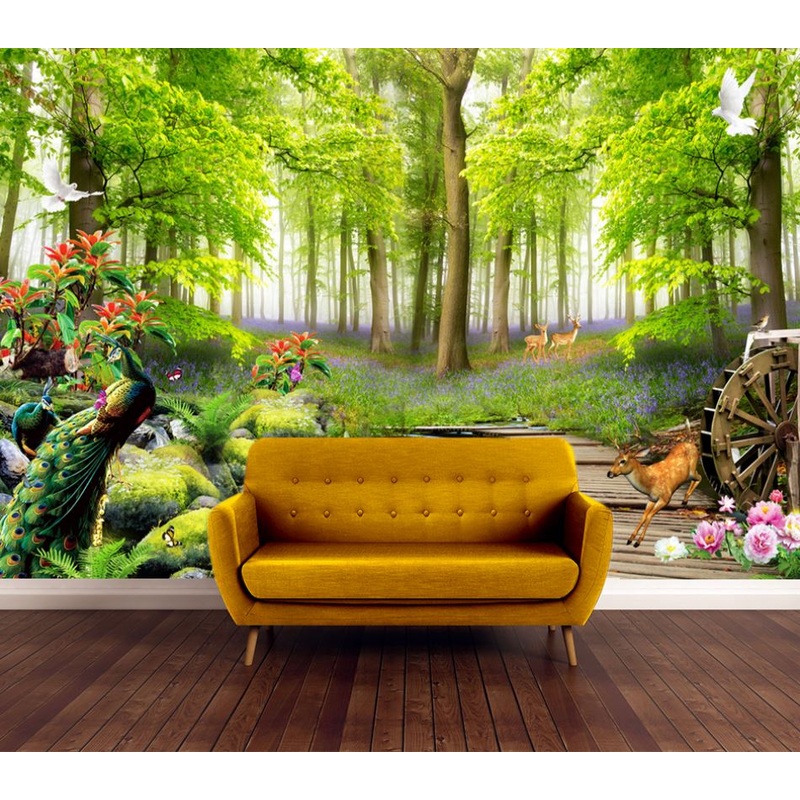 Wallpaper Murals Peel and Stick Removable Stunning Forest High Quality