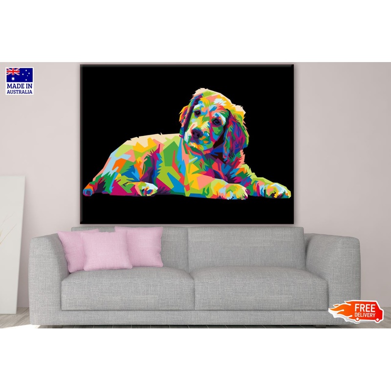 Abstract Dog Design Print 100% Australian Made