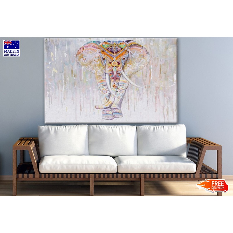Abstract Elephant Watercolor Painting Print 100% Australian Made