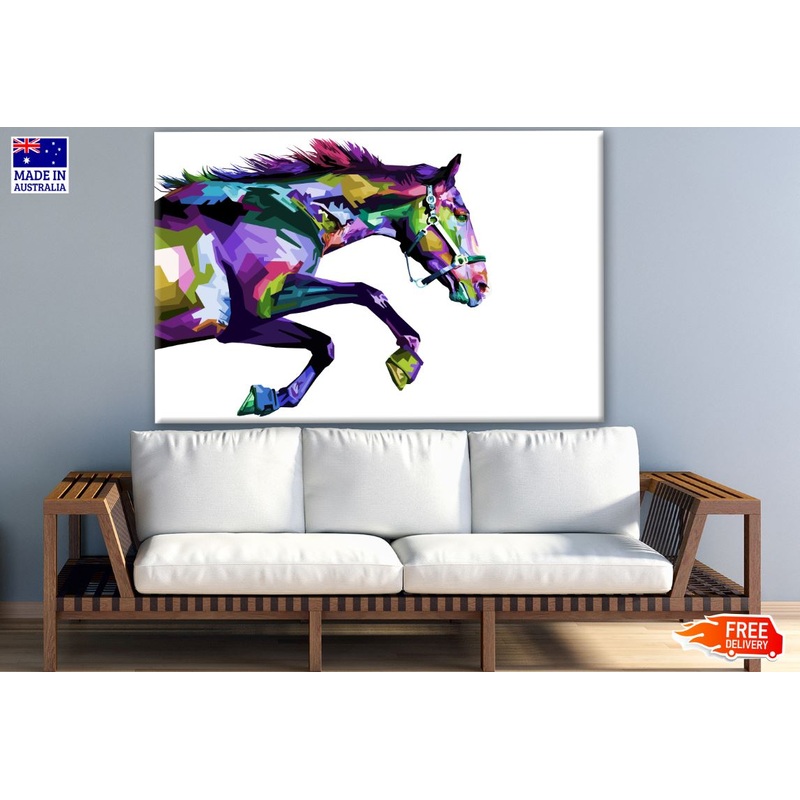 Abstract Running Horse Design Print 100% Australian Made