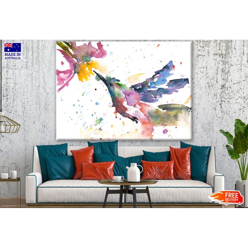 Bird & Flower Painting Print 100% Australian Made