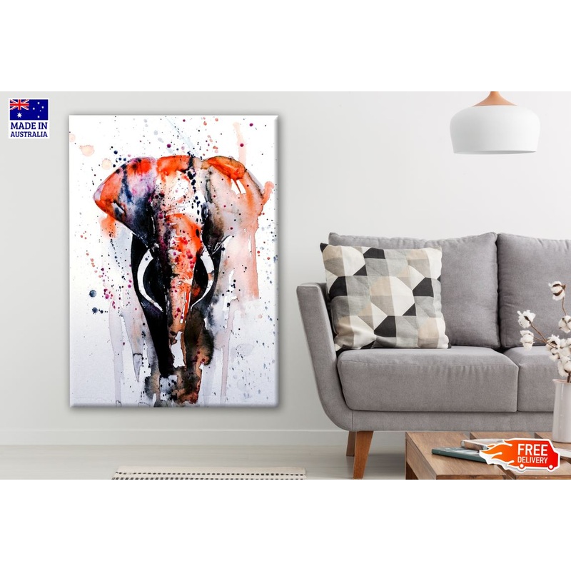 Colorful Elephant Painting Print 100% Australian Made