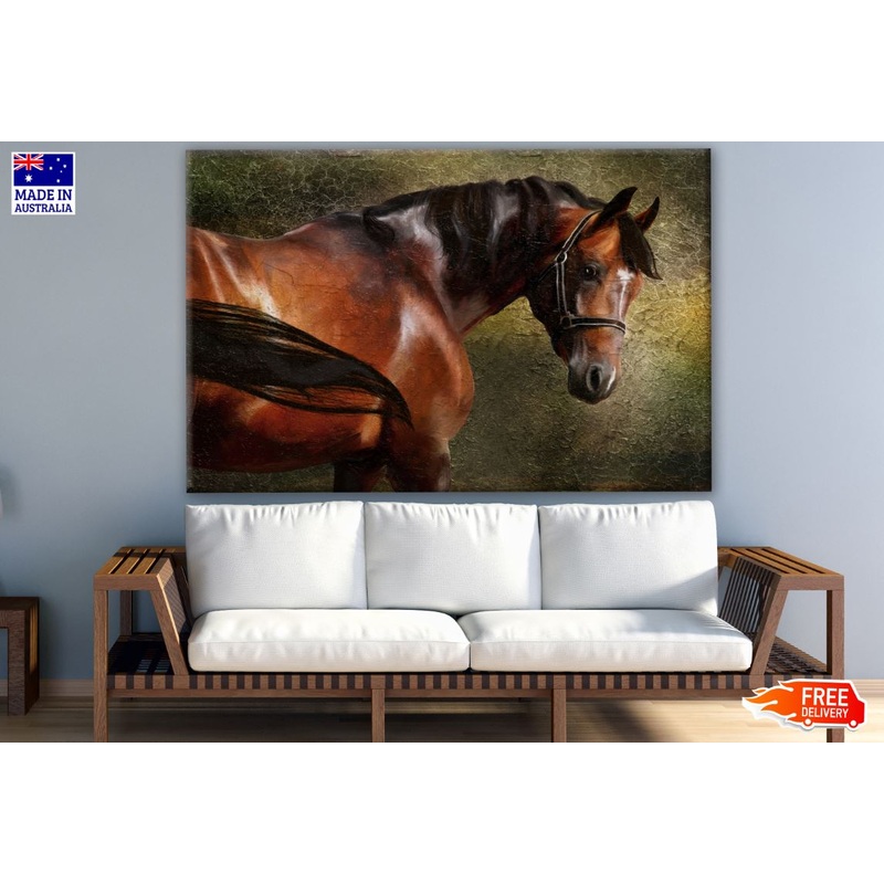 Standing Horse Closeup Print 100% Australian Made