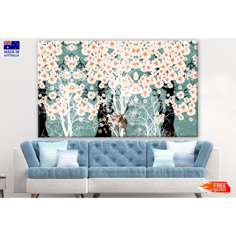 Colorful Floral Forest Painting Print 100% Australian Made