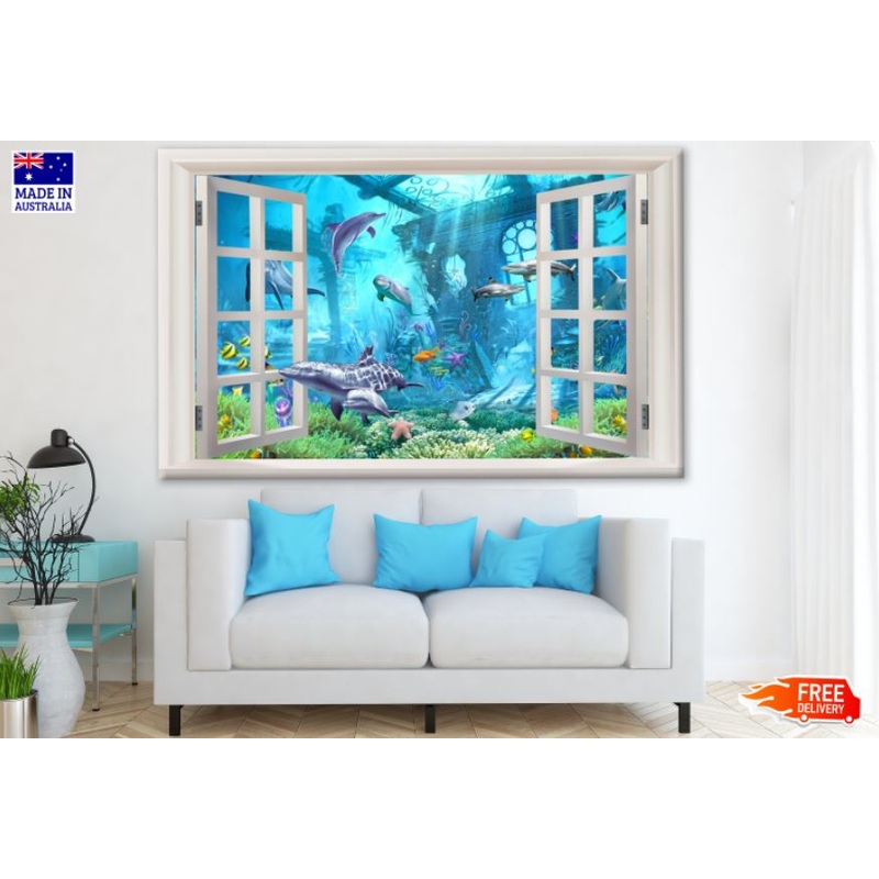 Underwater Fish Digital Art Design Print 100% Australian Made
