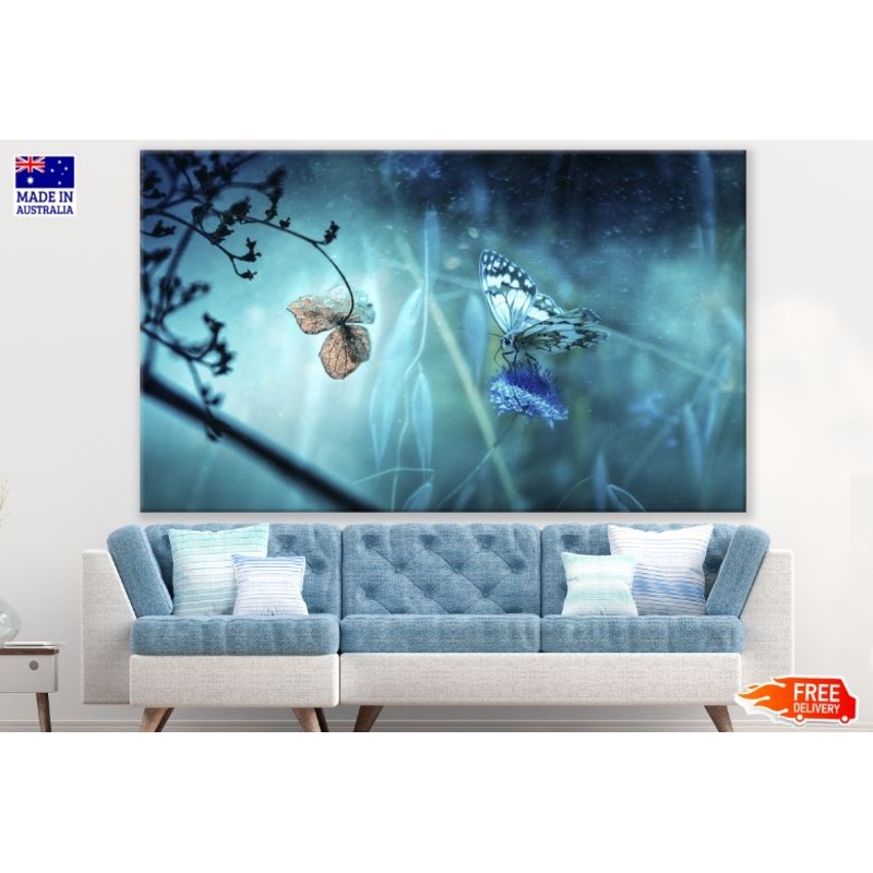 Butterfly & Flower Photograph Print 100% Australian Made