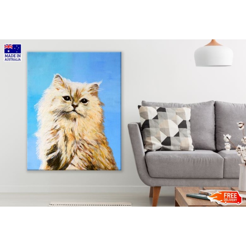 Cat Portrait Oil PaintingPrint 100% Australian Made