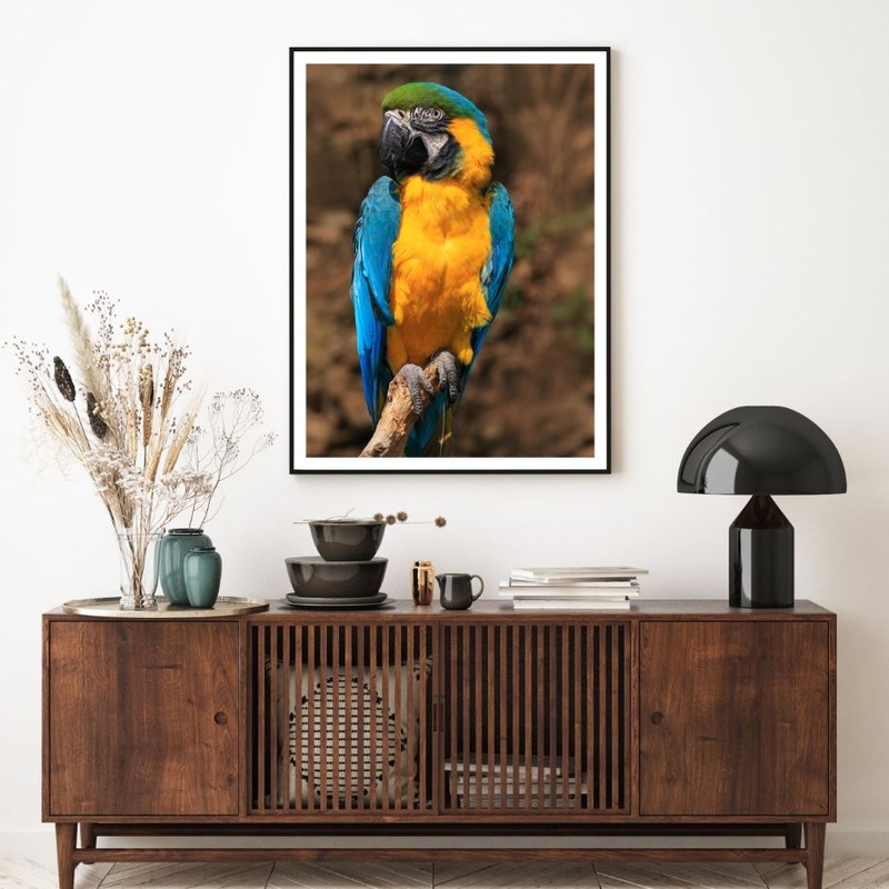 Bird on Tree Photograph Home Decor Premium Quality Poster Print Choose Your Sizes