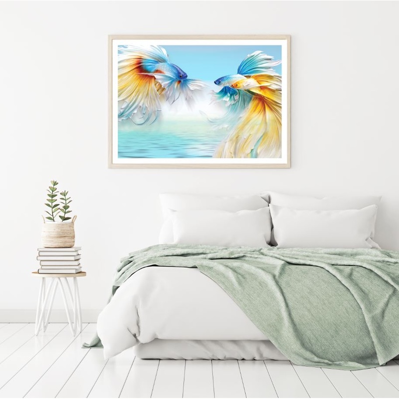 Colorful Fish & Sea 3D Design Home Decor Premium Quality Poster Print Choose Your Sizes